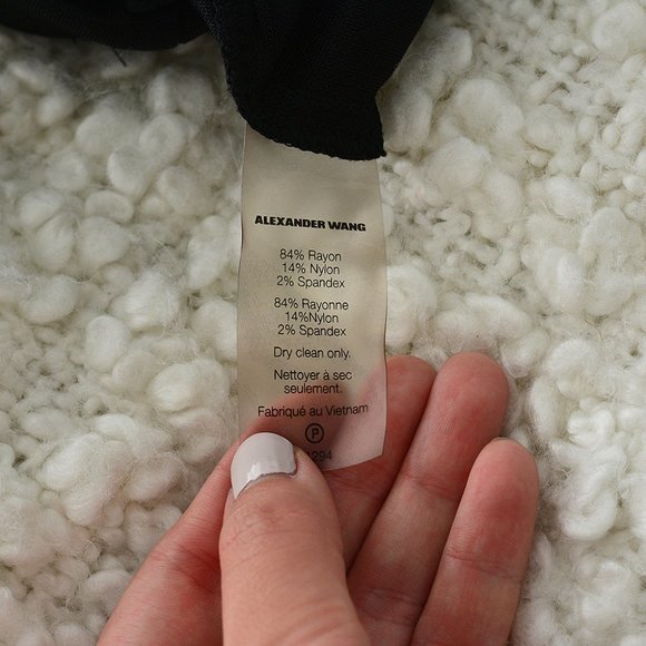 BNWT T‎ by Alexander Wang Drape-Back Pique Dress - Picture 5 of 7